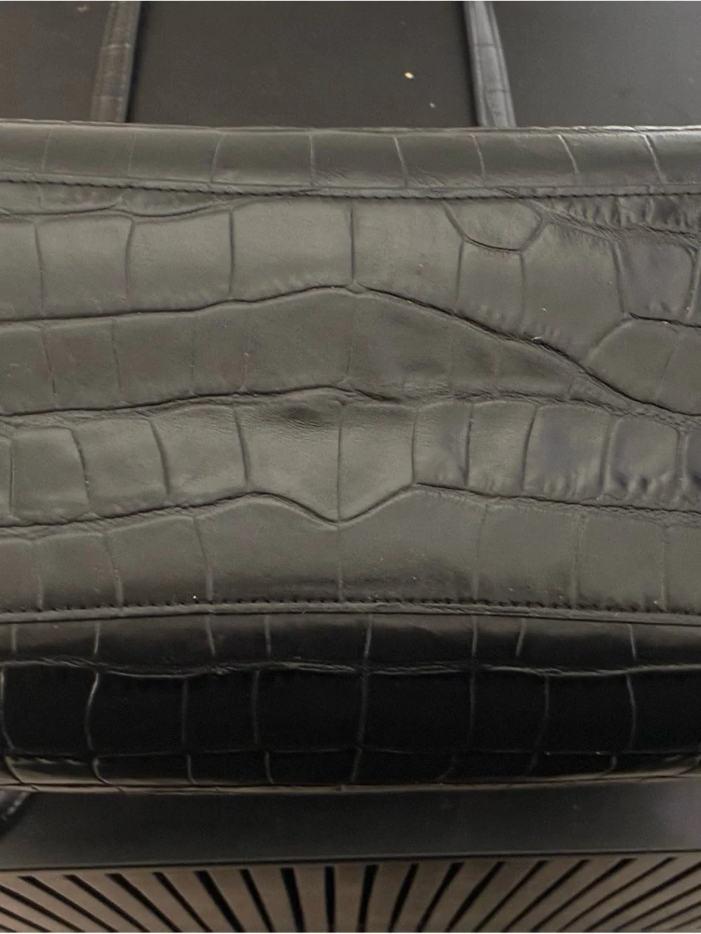 Coach tote croc